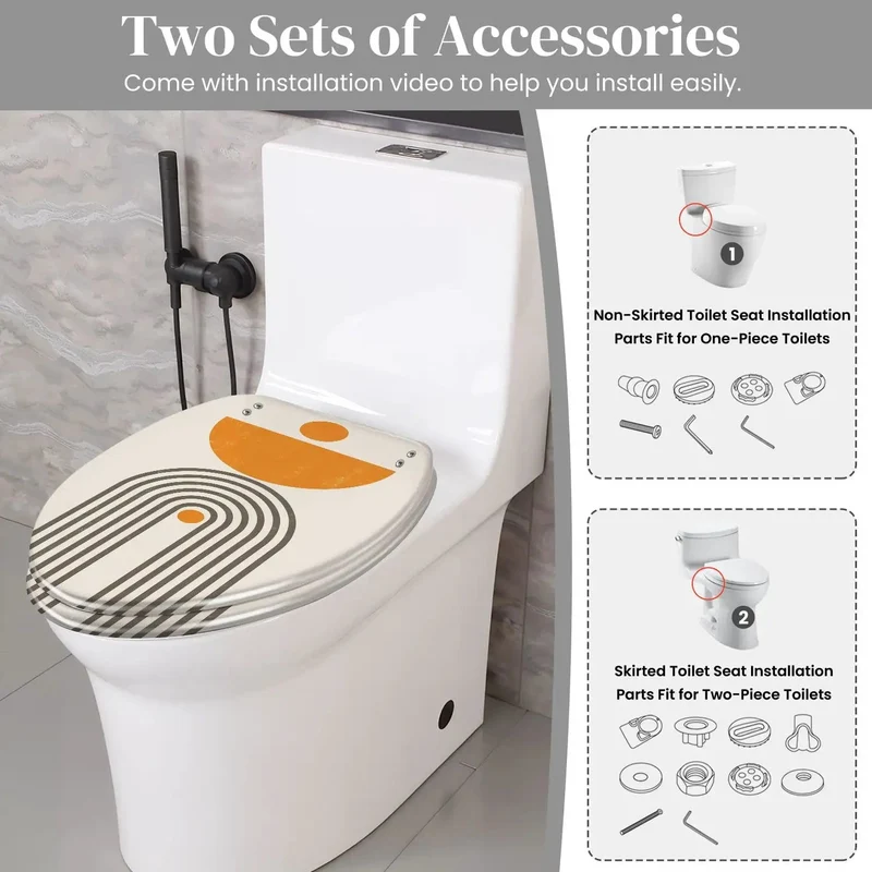 Ultimate Elongated Toilet Seat Made From Tough Resin For Bathroom Upgrades Universal Fit With Adjustable Hinges Works Perfect On Skirted Or Standard American Toilets Easy Install And Smooth Finish Total Game Changer For Your Restroom Setup