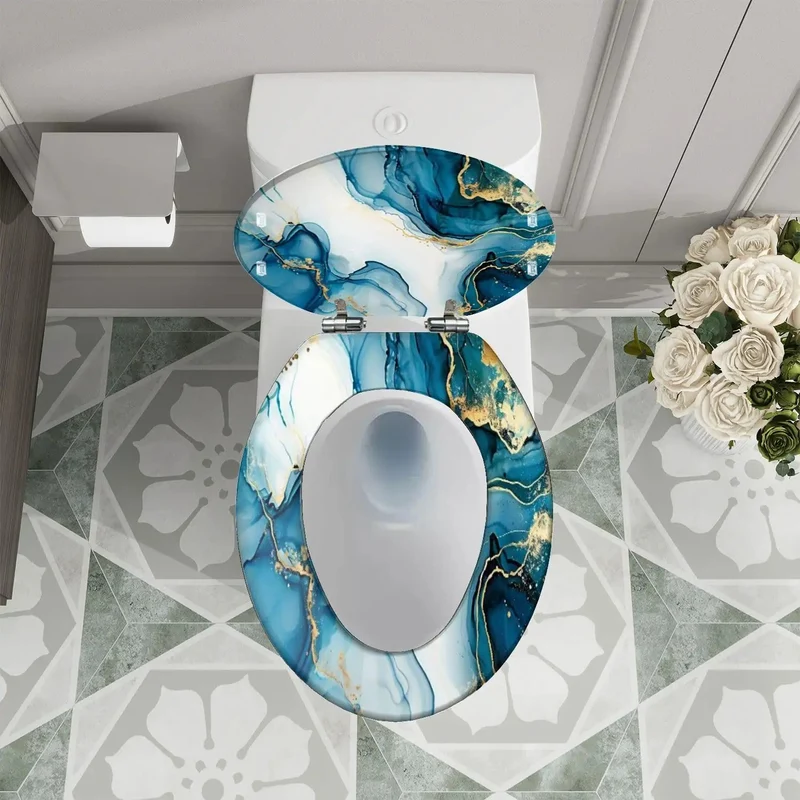 Heavy Duty Elongated Resin Toilet Seat For Your Bathroom Refresh With No Sweat Adjustable Hinges That Fit Most American Standard Bowls And Skirted Designs