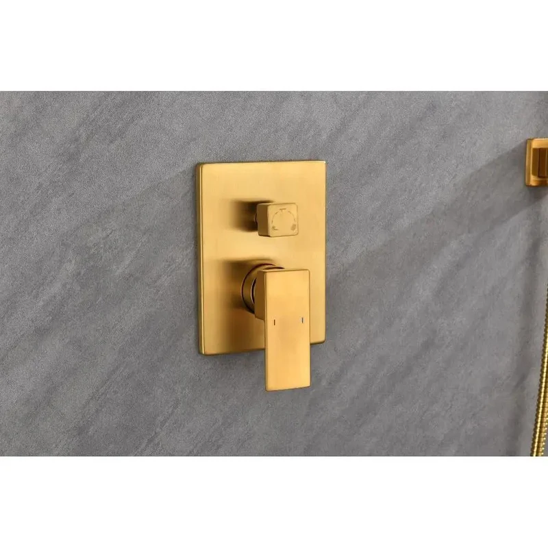 High Grade Stainless Steel Shower System Providing Heavy Duty Waterfall Rainfall Flow Paired With Ergonomic Handheld Sprayer For No Sweat Bathroom Refresh Makeover