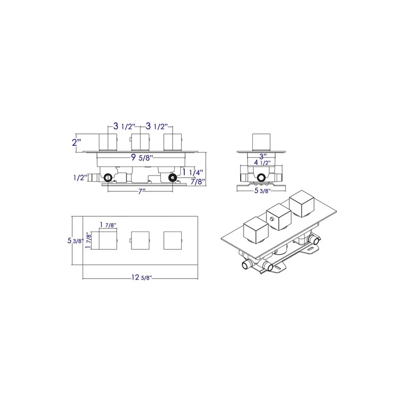 Top Shelf Slick Matte Black Thermostatic Shower System Trim Kit With Pressure Balance Valve And Modern Rectangle Wall Setup For Big Time Bathroom Refreshes