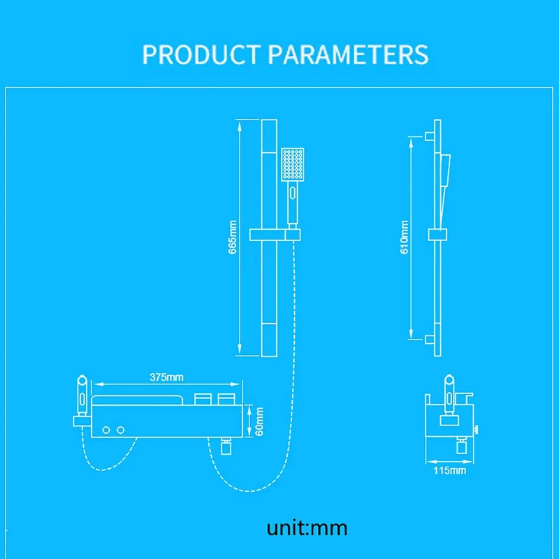 Top Shelf Black Rain Shower System Fits Your Bathroom Layout Solid Brass Body Built To Handle High Pressure Wall Mounted Combo With Tub Spout 3 Mode Handheld Wand 2 Mode Bidet Sprayer And Smooth Lifting Rod Pro Quality All The Way