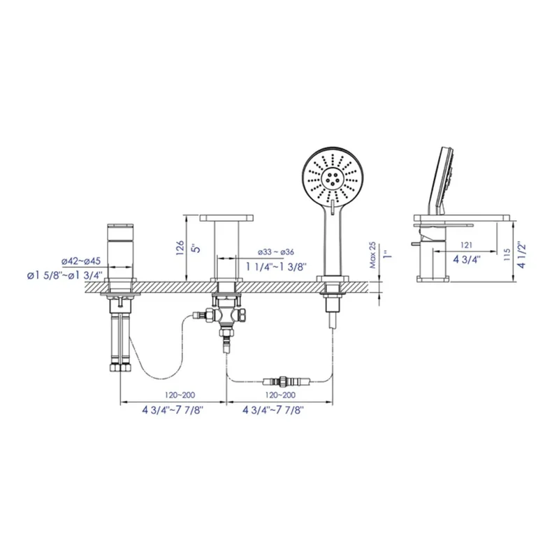 Built Like A Tank Solid Brass Handheld Shower System With Slick Polished Chrome Finish And Zero Hassle Flow For Quick Easy Bathroom Refresh And Drip Free Shower Days