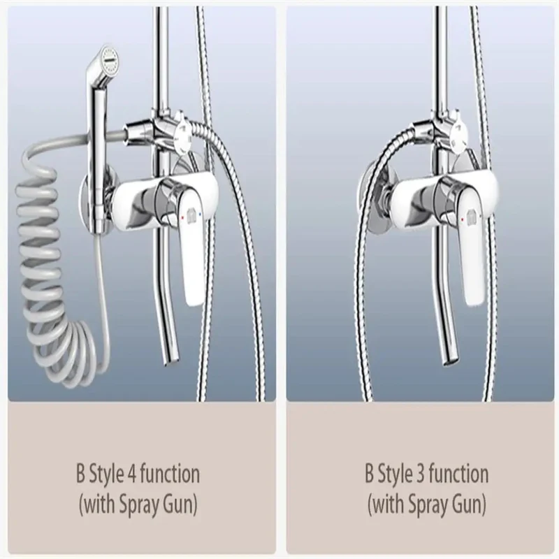 Pro Grade Bathroom Shower System Featuring Waterfall Rain Head With Pressurized Micro Nozzles Slick Swivel Spout And No Hassle On Off Handle Complete Drop In Fixture Kit