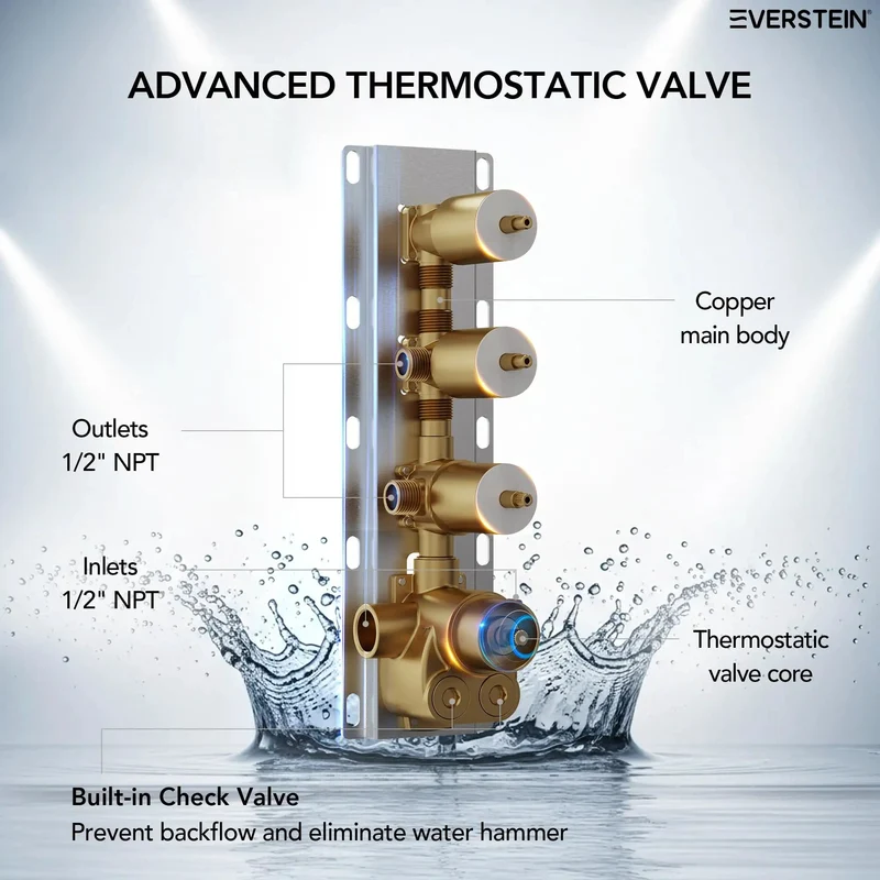 Level Up Your Bath Game With This Top Shelf 12 Inch Rainfall Shower System And Handheld Sprayer Brushed Gold Wall Mounted Fixture Serving Seven Custom Spray Settings