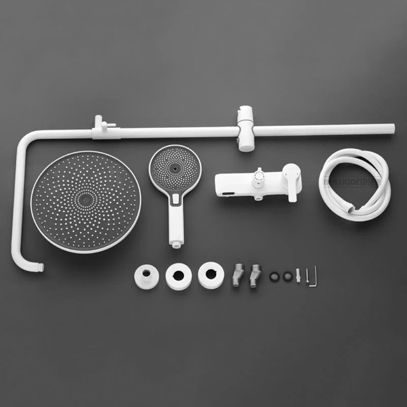 Industrial Copper Exposed Shower System With Waterfall Tub Spout And Wide Rainfall Shower Head Finished In Slick Matte Black For A Badass Bathroom Refresh