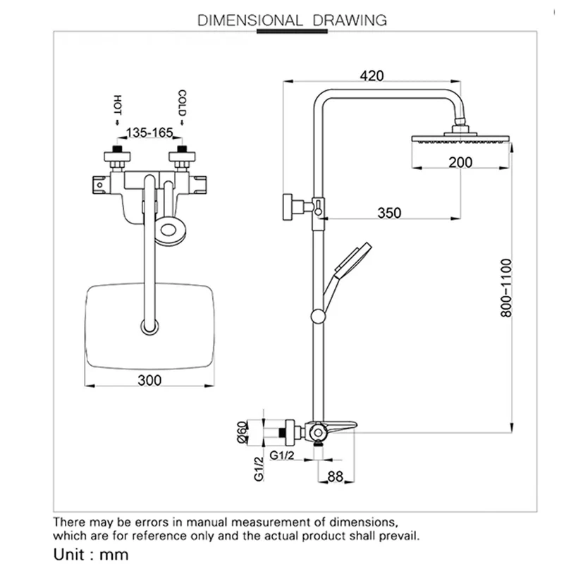 Slick 10 Inch Rain Shower System With Thermostatic Mixing Valve And Wall Mounted Solid Brass Bath Fixture Featuring Handheld Sprayer Air Injected High Pressure Head For Chill Spa Vibes