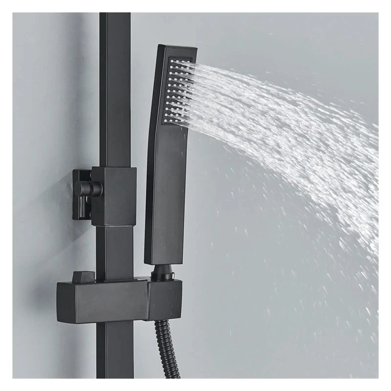 Straight Up Digital Shower System Built Tough With Slick Thermostatic Faucet No Fuss Touchscreen High Pressure Rainfall Head Integrated Bidet Valve For Next Level Bathroom Comfort Setup