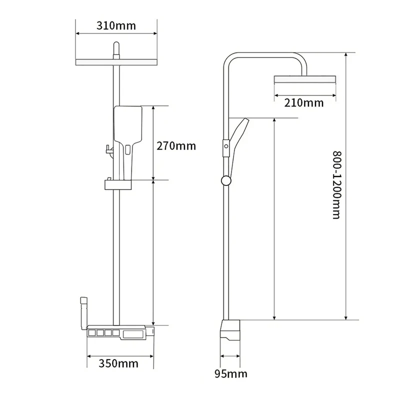 Slick Thermostatic Shower System With Digital Display And Rain Shower Head Featuring Precise 40 Degree Memory And 4 Function Mixer Valve For Bathtub High Flow Water Control And Easy Peasy Upgrade For Your Home Bath Game