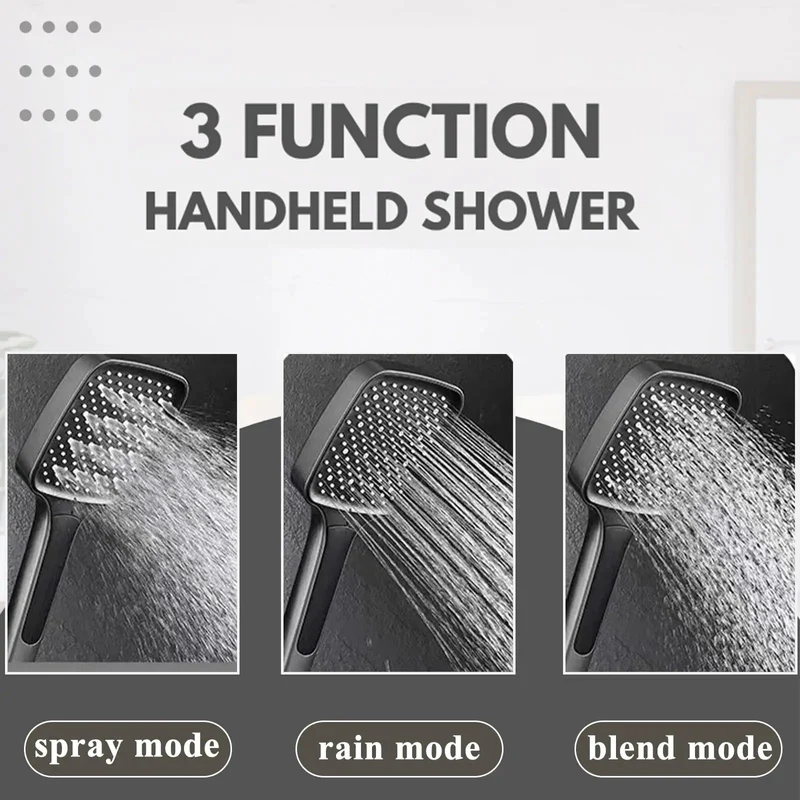 Slick Thermostatic Shower System With No Plug Hassle Led Temp Gauge Large Rainfall Head Adjustable Height Four Function Valve And Reliable Bidet Sprayer Smooth Gray Finish