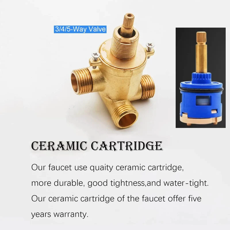 Heavy Duty Brass Shower Panel Slick Thermostatic Temperature Control Zero Hassle Ceramic Cartridge Mixer Valve For Smooth Hot Cold Water Flow Premium Bathroom Fixtures