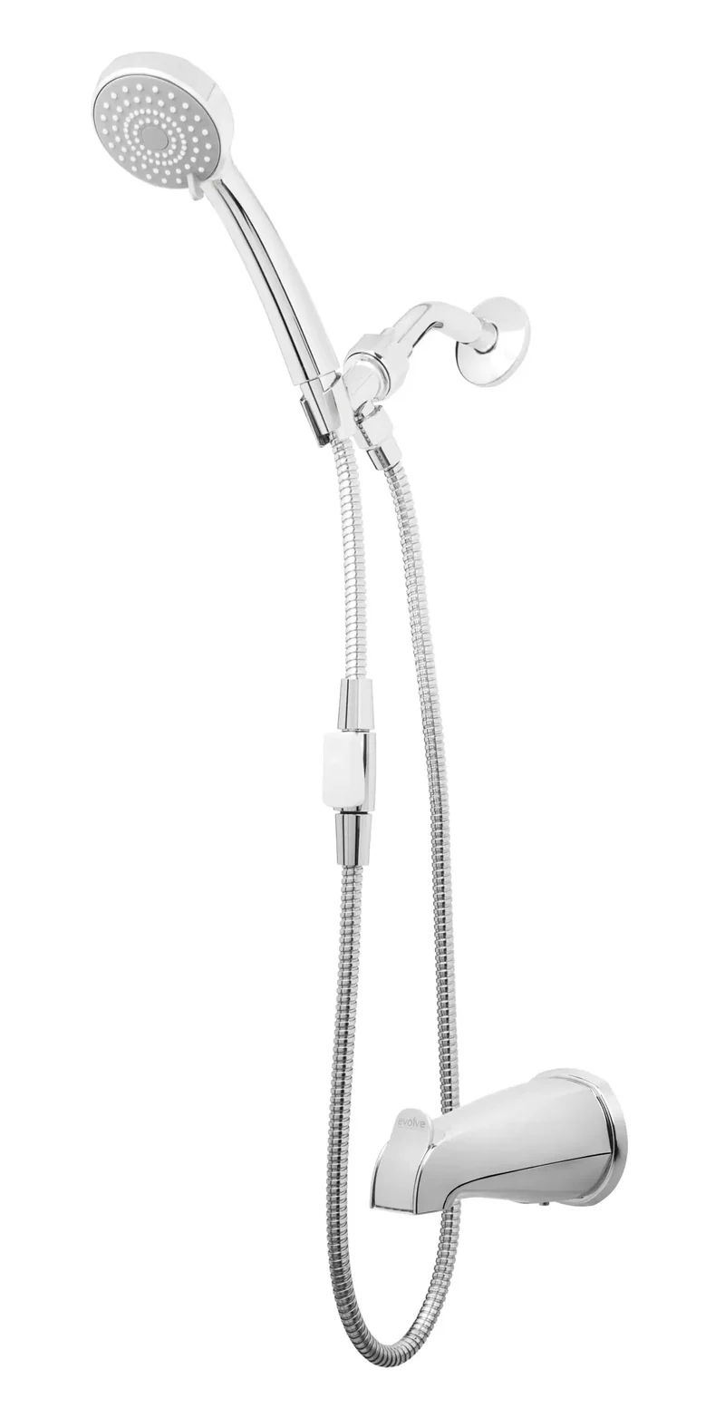 Slick Multifunction Handheld Shower Head Featuring Smart Auto Divert Thermostatic Valve And High Pressure Massage Jets For Smooth Hassle Free Showers Chrome Finish