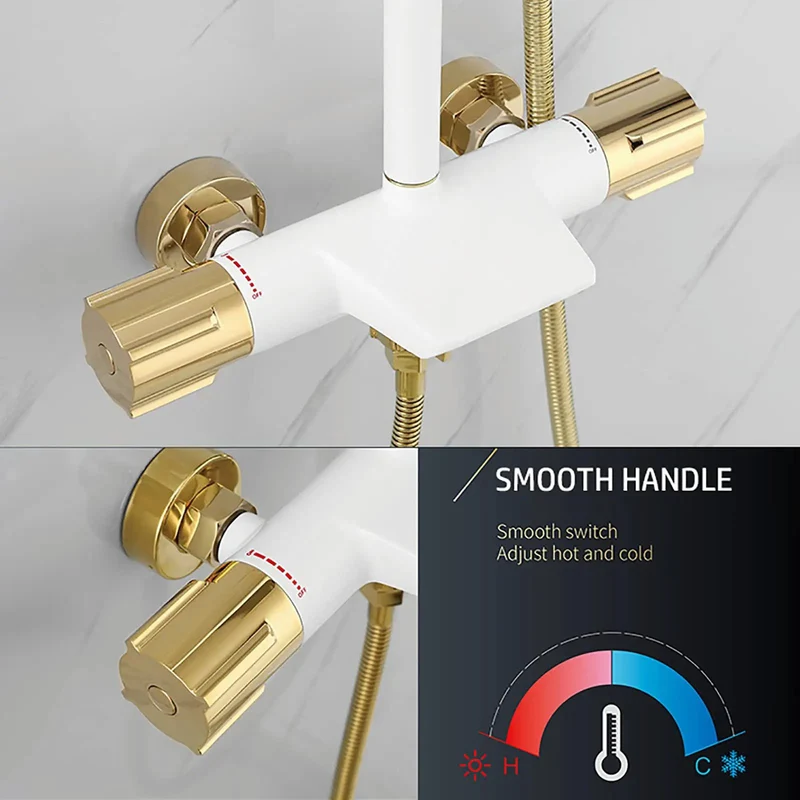 Top Shelf Wall Mount Shower System With Pressure Boosting Rain Head And Triple Mode Handheld Sprayer Plus Hidden Waterfall Tub Spout Double Handle Faucet In Slick Black Chrome