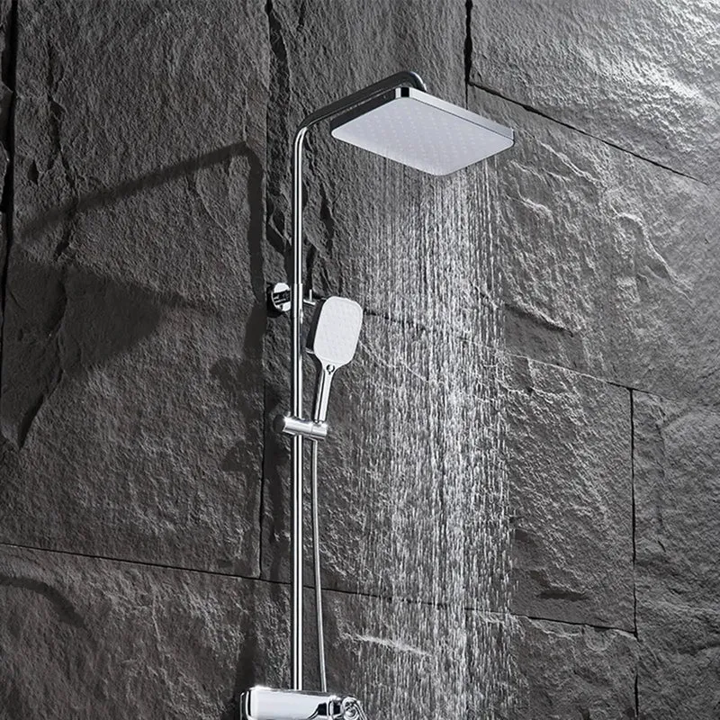 Ridiculously Good Wall Mount Shower System With Chrome Rain Head And Handheld Sprayer Includes Tub Spout Three Spray Modes Single Switch Design Keeps Your Bath Routine Effortless And Super Dope All Day Long