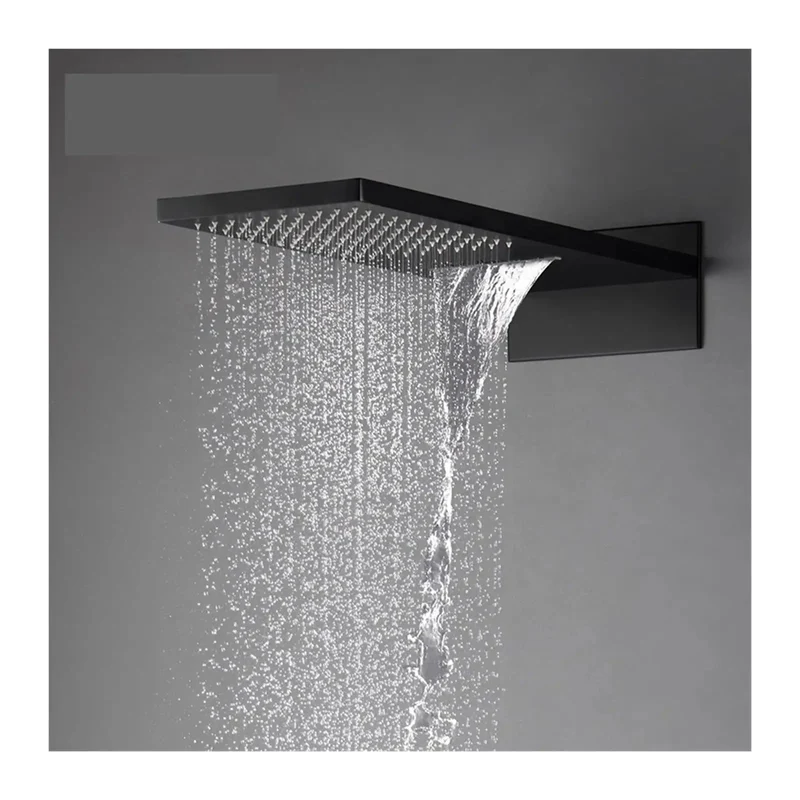 Top Shelf Digital Thermostatic Shower System Wall Mounted With Hella Durable Brass Core And Smooth Adjustable Stainless Arm And Handheld Spray In Fresh Gun Grey