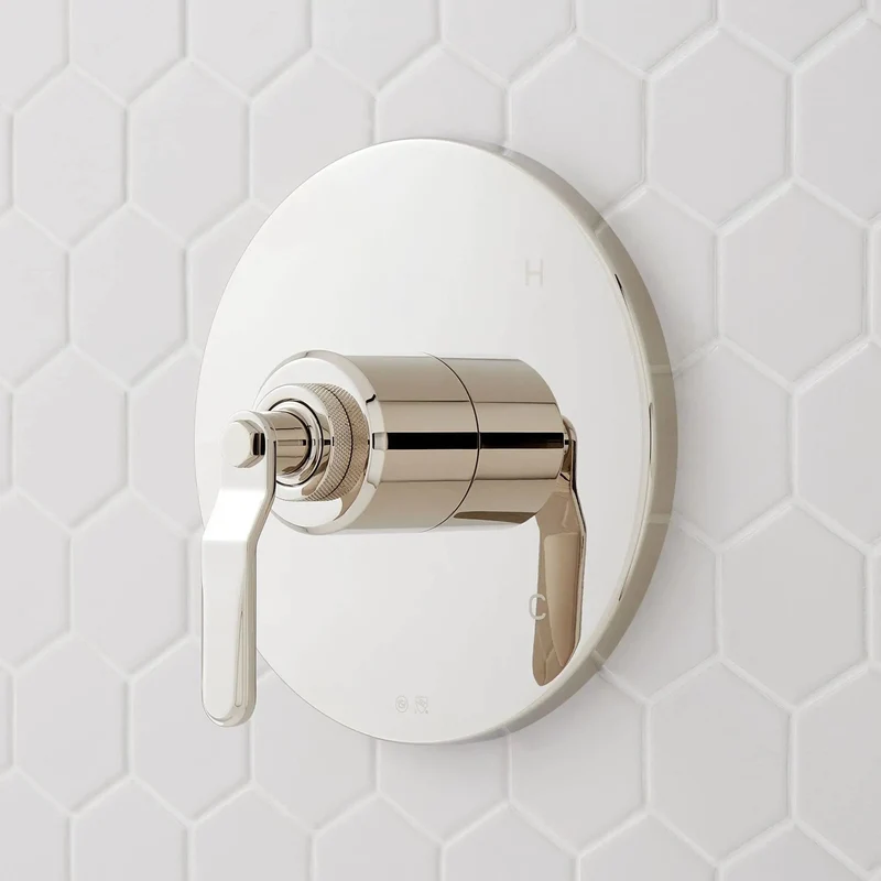 Sleek Brushed Nickel Shower System With Dead Smooth Single Handle Controls And Premium Fixed And Handheld Spray Heads Featuring Easy Clean Silicone Nozzles Tough Solid Brass Arm Plus Stretchy Flex Hose For A Tight Bath Upgrade