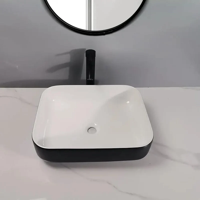 Premium Matte Black Ceramic Above Counter Bathroom Sink And Vessel Basin Featuring Breezy Daily Wipe Down And Stubborn Stain Proof Coating For Fast Home Glow Up