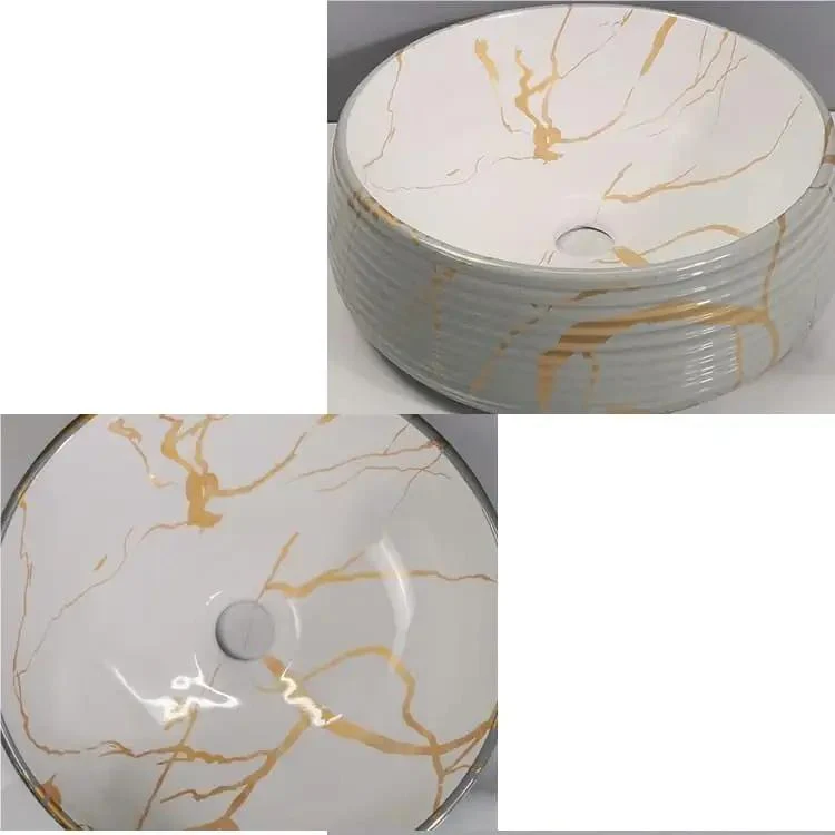 Round Ceramic Vessel Sink Art Wash Basin For Home Hotel Counter Upgrade Your Bath With Shiny Non Yellowing Glaze Zero Hassle Cleanup And Ridiculously Smooth Finish Absolute Game Changer