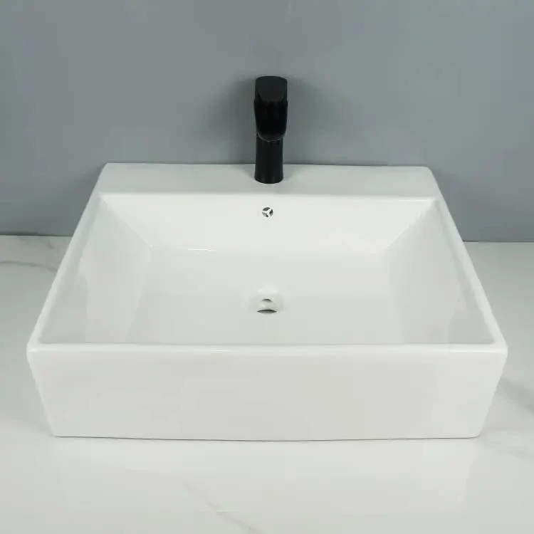 Sleek White Ceramic Wall Mounted Bathroom Sink With Square Vessel Design And Smooth Glossy Finish For Dead Simple Cleanup Zero Yellowing Totally Hassle Free Maintenance Modern Countertop Washbasin