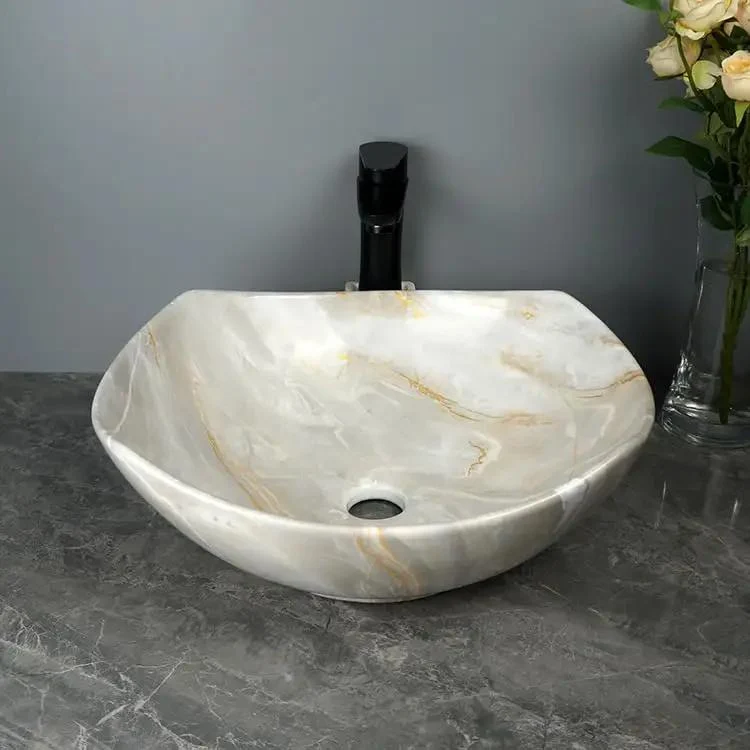 Sleek Round Vessel Bathroom Sink Glossy Ceramic Countertop Washbasin No Sweat Wipe Cleanup Stain Resistant Vanity Upgrade For Modern Home Or Hotel Style Baths