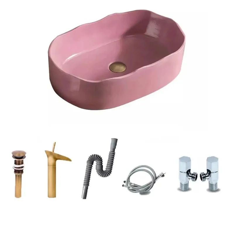 Single Bowl Vessel Sink Above Counter Basin Easy Install Modern Wash Basin Perfect Bathroom Courtyard Balcony Vibes Simple Clean Lines And Durable Build Amp Up Your Routine With This Stylish Go To Sink Real Game Changer For Your Home Fresh Functional Pick
