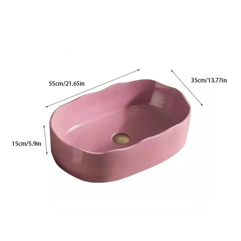 Single Bowl Vessel Sink Above Counter Basin Easy Install Modern Wash Basin Perfect Bathroom Courtyard Balcony Vibes Simple Clean Lines And Durable Build Amp Up Your Routine With This Stylish Go To Sink Real Game Changer For Your Home Fresh Functional Pick