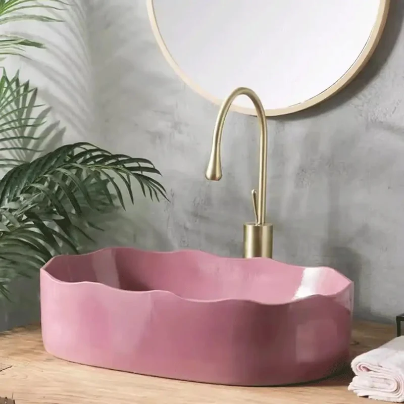 Single Bowl Vessel Sink Above Counter Basin Easy Install Modern Wash Basin Perfect Bathroom Courtyard Balcony Vibes Simple Clean Lines And Durable Build Amp Up Your Routine With This Stylish Go To Sink Real Game Changer For Your Home Fresh Functional Pick