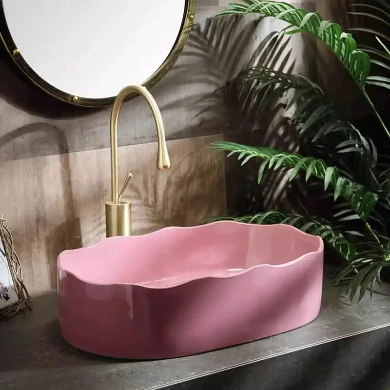 Single Bowl Vessel Sink Above Counter Basin Easy Install Modern Wash Basin Perfect Bathroom Courtyard Balcony Vibes Simple Clean Lines And Durable Build Amp Up Your Routine With This Stylish Go To Sink Real Game Changer For Your Home Fresh Functional Pick