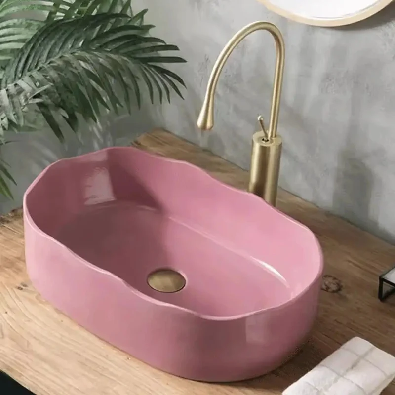 Single Bowl Vessel Sink Above Counter Basin Easy Install Modern Wash Basin Perfect Bathroom Courtyard Balcony Vibes Simple Clean Lines And Durable Build Amp Up Your Routine With This Stylish Go To Sink Real Game Changer For Your Home Fresh Functional Pick