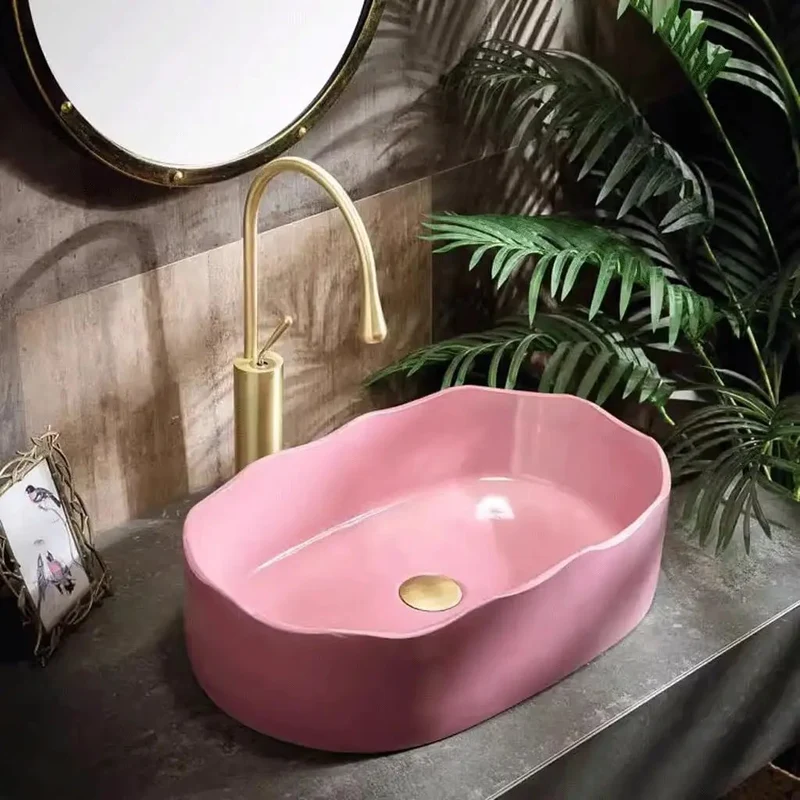Single Bowl Vessel Sink Above Counter Basin Easy Install Modern Wash Basin Perfect Bathroom Courtyard Balcony Vibes Simple Clean Lines And Durable Build Amp Up Your Routine With This Stylish Go To Sink Real Game Changer For Your Home Fresh Functional Pick