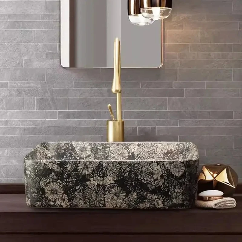 Dope Retro Ceramic Vessel Sink For Outdoor Courtyards And Balconies Rad Single Wash Basin Perfect For Home Bathrooms Or Table Tops Smooth Glazed Finish That Elevates Any Space Snag This Badass Basin Today