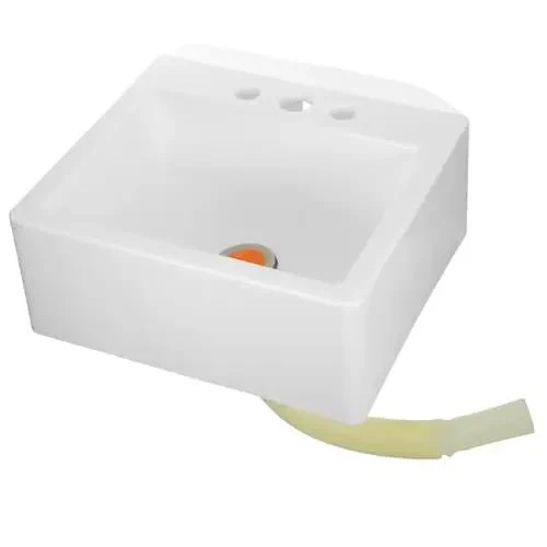 Wall Mounted Bathroom Sink For Small Spaces No Install Hassle Renter Friendly Plastic Wash Basin Modern Minimalist Vibe Slick Finish Easy Wipe Down Compact Corner Solution For Rentals