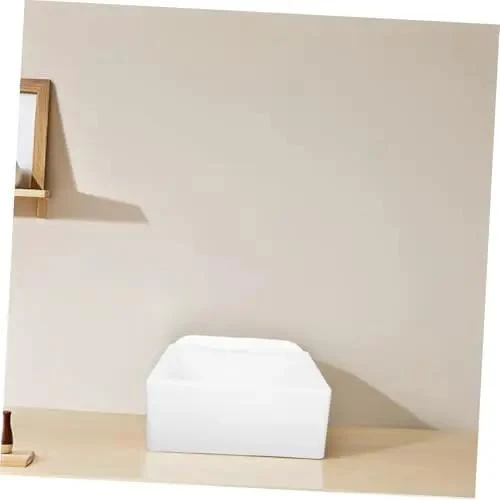 Wall Mounted Bathroom Sink For Small Spaces No Install Hassle Renter Friendly Plastic Wash Basin Modern Minimalist Vibe Slick Finish Easy Wipe Down Compact Corner Solution For Rentals