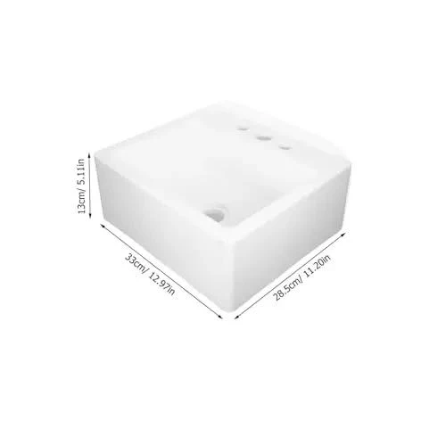 Wall Mounted Bathroom Sink For Small Spaces No Install Hassle Renter Friendly Plastic Wash Basin Modern Minimalist Vibe Slick Finish Easy Wipe Down Compact Corner Solution For Rentals