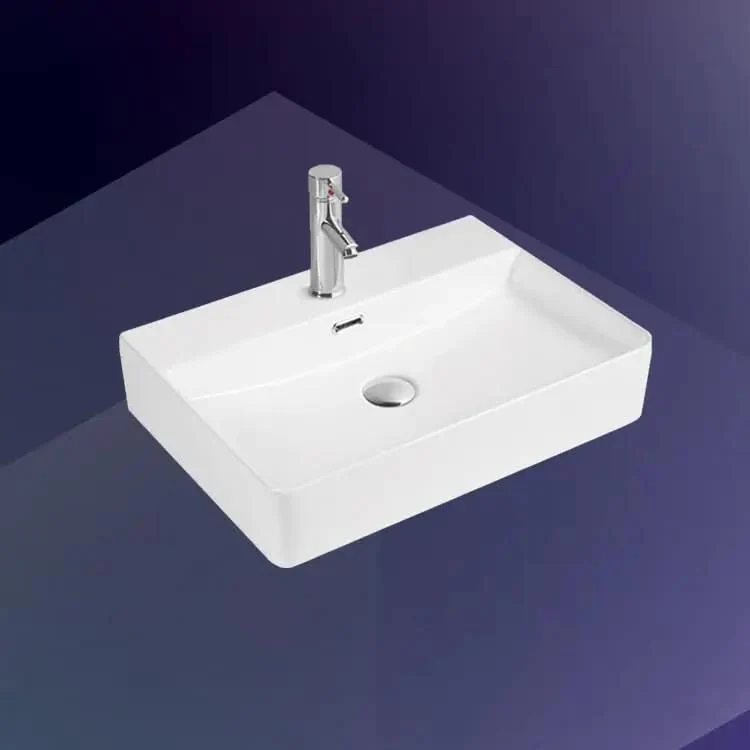 Straight Fire Above Counter Vessel Sink For Bathroom Countertop Install Slick Curved Porcelain Wash Basin With Top Shelf Modern Design Killer Durability For Homes And Hotels Everyday Vanity Upgrade