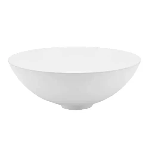 White Acrylic Vessel Sink For Bathroom Rv Camper And Yacht Vanity Slick Smooth Square Basin Light Weight With Easy Peasy Drop In Install For Your Awesome Personal Space