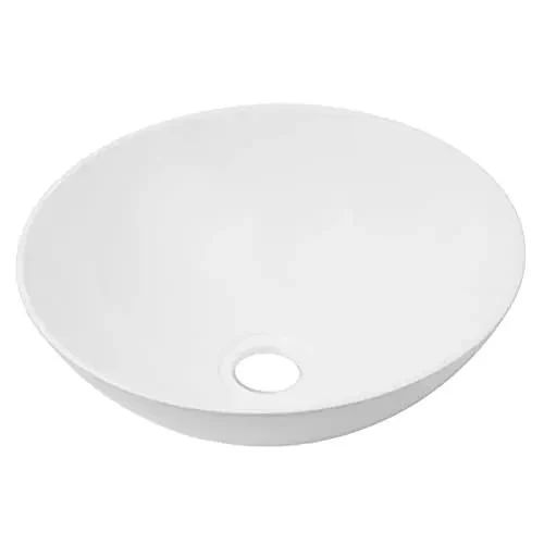 White Acrylic Vessel Sink For Bathroom Rv Camper And Yacht Vanity Slick Smooth Square Basin Light Weight With Easy Peasy Drop In Install For Your Awesome Personal Space