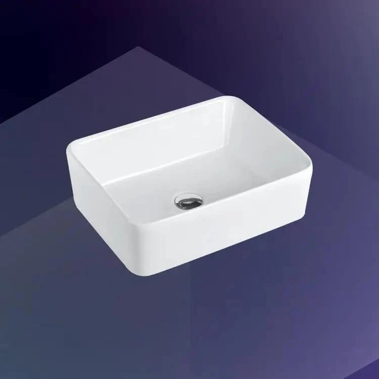 Square Vessel Sink With Smooth Curves Countertop Wash Basin Above Counter Art Basin Modern Bathroom Decor Premium Stoneware Top Shelf Build Straight Up A Game Changer For Your Space