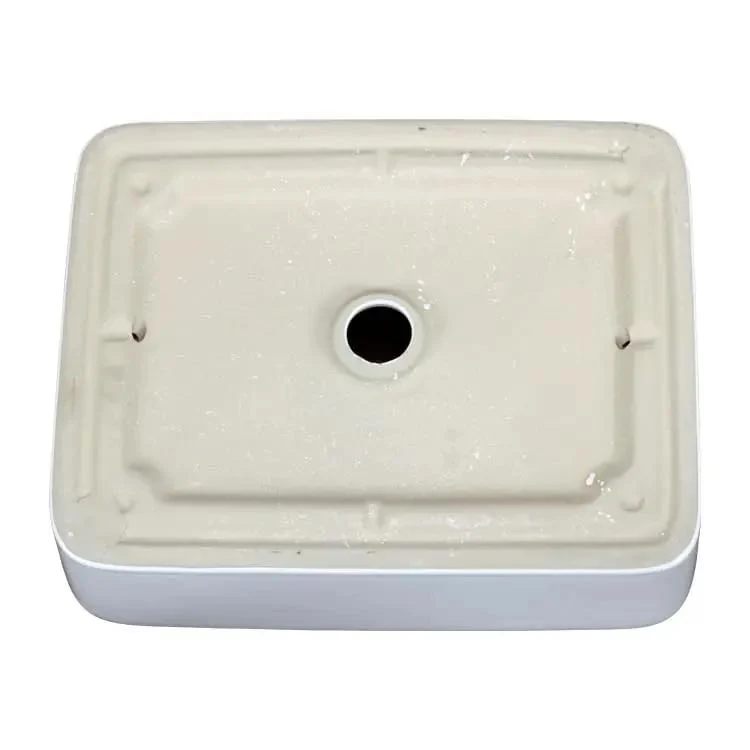 Square Vessel Sink With Smooth Curves Countertop Wash Basin Above Counter Art Basin Modern Bathroom Decor Premium Stoneware Top Shelf Build Straight Up A Game Changer For Your Space