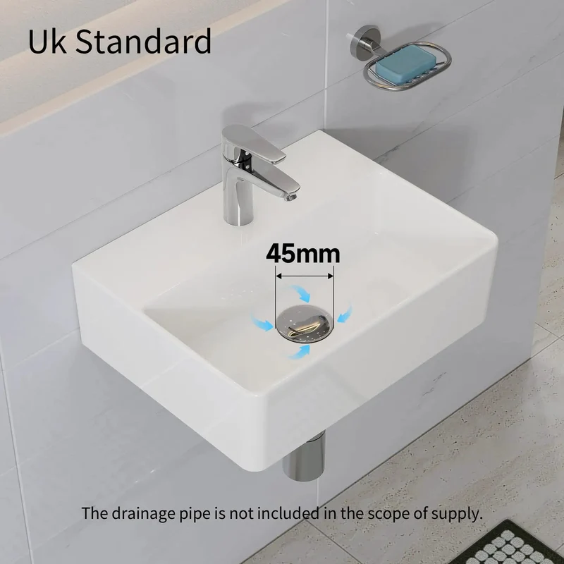 Compact White Bathroom Wash Basin With Integrated Led Lighting Straightforward Wall Or Counter Setup Stainproof Finish And No Sweat Cleanup Perfect For Tight Spaces And Fresh Vibes