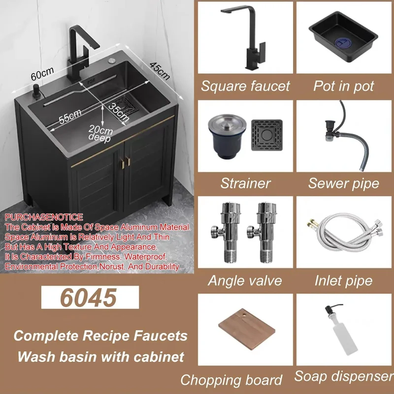 Sweet Free Standing Bathroom Vanity Sink With Nifty Cabinet Drainer And Spacious Drawer Plus Faucet Included 60cm Floor Mount Combo Unit Making Small Spaces Look Amazing
