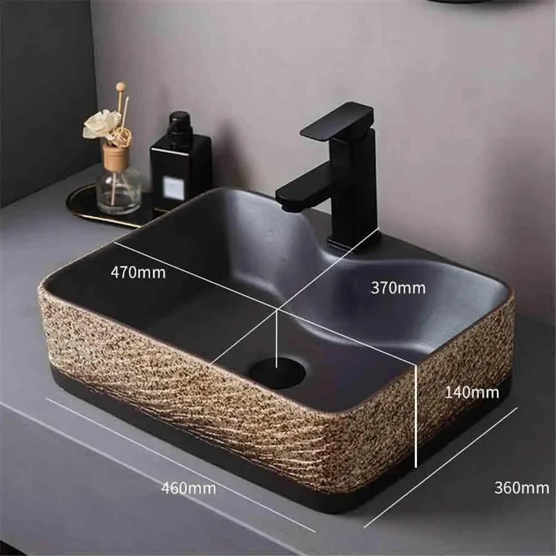 Hella Sleek Rectangular Ceramic Vessel Sink With Smooth Glazed Finish For Bathroom Vanity Or Outdoor Patio Wash Basin Top Shelf Contemporary Design Real Deal Drain Accessories Included