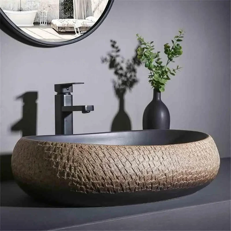 Hella Sleek Rectangular Ceramic Vessel Sink With Smooth Glazed Finish For Bathroom Vanity Or Outdoor Patio Wash Basin Top Shelf Contemporary Design Real Deal Drain Accessories Included