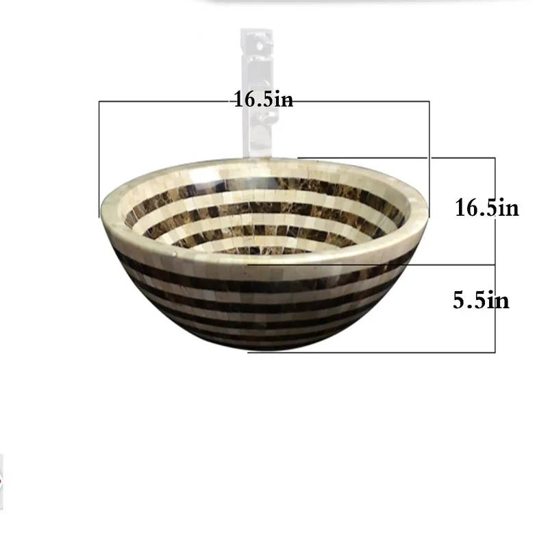 Slick Round Ceramic Vessel Basin Sink Sits Flawlessly On Countertops Offering An Effortless Daily Clean That Seriously Kicks Up Your Bathroom Vibes While Serving As A Legit 16 Point 5 Inch Vanity Piece
