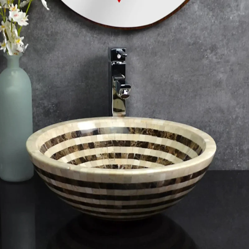 Slick Round Ceramic Vessel Basin Sink Sits Flawlessly On Countertops Offering An Effortless Daily Clean That Seriously Kicks Up Your Bathroom Vibes While Serving As A Legit 16 Point 5 Inch Vanity Piece