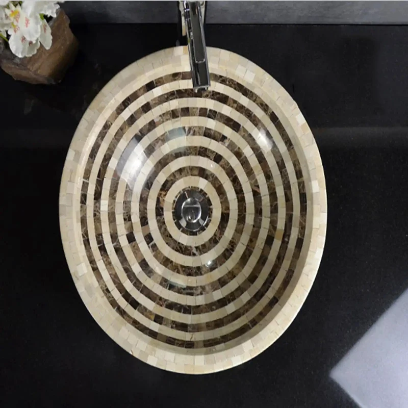 Slick Round Ceramic Vessel Basin Sink Sits Flawlessly On Countertops Offering An Effortless Daily Clean That Seriously Kicks Up Your Bathroom Vibes While Serving As A Legit 16 Point 5 Inch Vanity Piece