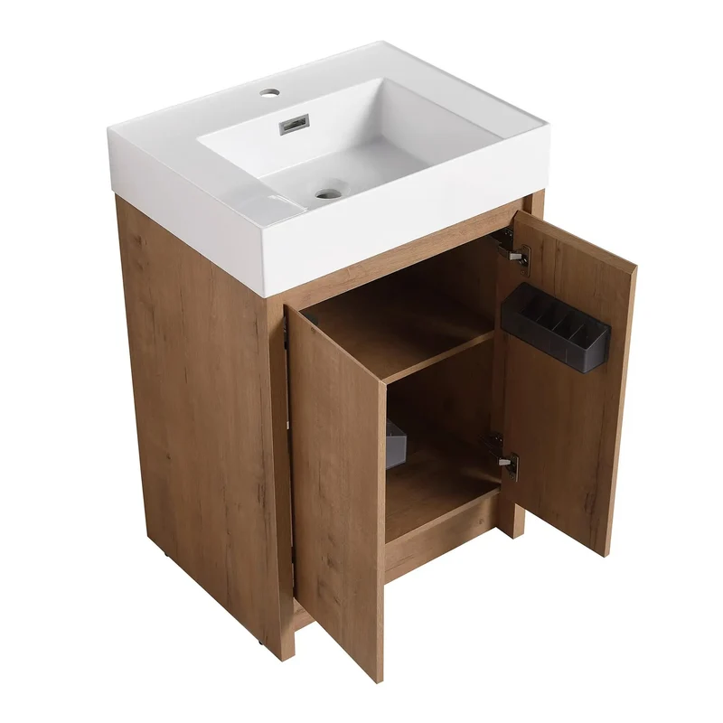 Premium Rectangular Bathroom Resin Sink Featuring Slick Gloss White Finishing, Modern Vanity Basin Built For Hassle Free Swaps And Instant Top Shelf Bathroom Makeovers