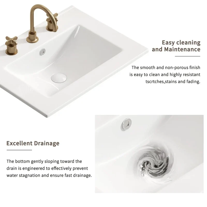 24 Inch Bathroom Vessel Sink, Robust Ceramic Vanity Basin With Plug And Play Faucet Prep, Slick Oval Profile In Warm Milk White, Stain Resistant Coating For Zero Hassle Home Refresh