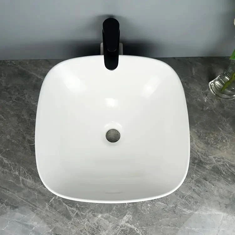 Next Level Ceramic Vessel Sink For Bathroom Vanity Tight Desktop Wash Basin Fresh Porcelain Lavatory Bowl Compact Layout Adds A Smooth Vibe To Your Daily Routine