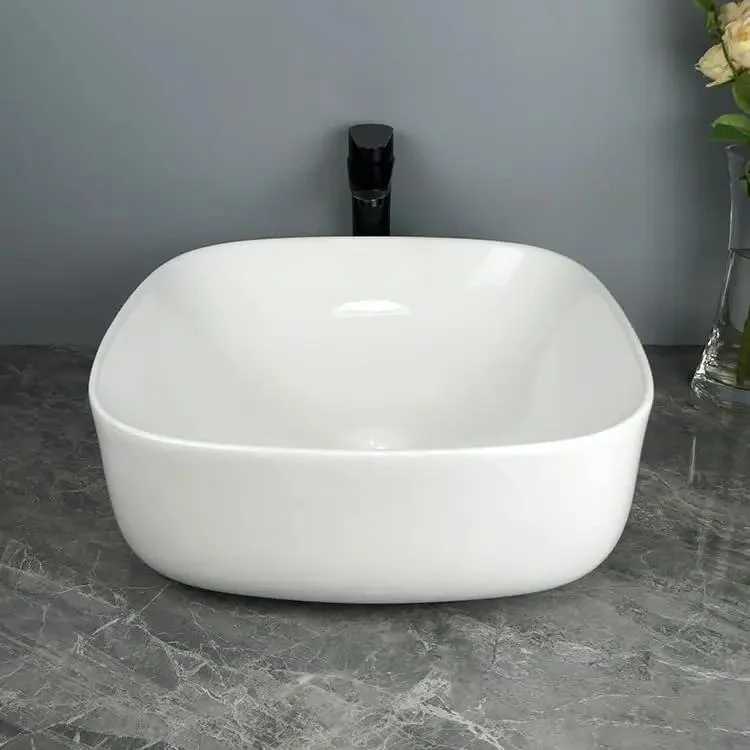 Next Level Ceramic Vessel Sink For Bathroom Vanity Tight Desktop Wash Basin Fresh Porcelain Lavatory Bowl Compact Layout Adds A Smooth Vibe To Your Daily Routine