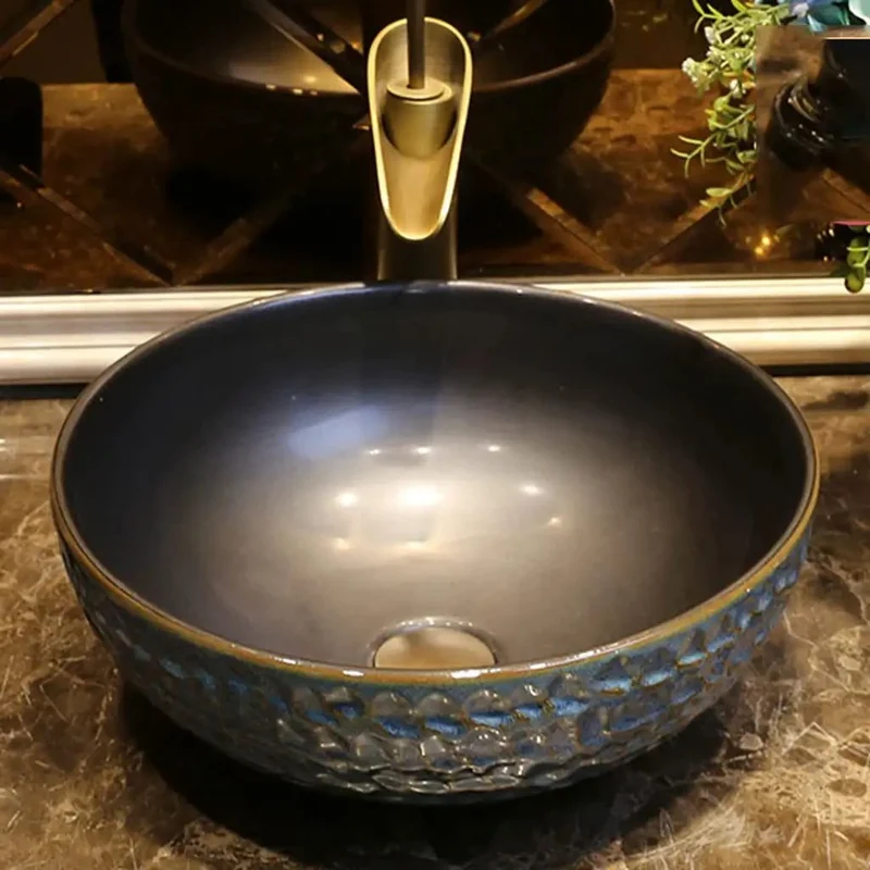 Dead Simple Modern Ceramic Vessel Sink For Bathroom Or Bar Bringing Serious Swag To Your Countertop Install This Round Washbasin With Faucet For No Sweat Daily Cleaning And A Sweet Polished Finish Year Round